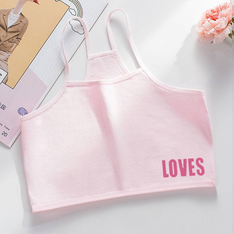 Áo lót hai dây bằng cotton cho bé gái từ 6-15 tuổi
