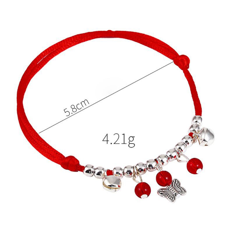 [Baywellfashion]Vòng đeo cổ chân kết hạt đỏ phong cách cổ điển | BigBuy360 - bigbuy360.vn