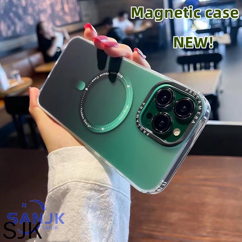 Ốp Điện Thoại Màu Gradient Mặt Nhám Từ Tính Chống Sốc Cao Cấp Cho iPhone 14 13 12 11 Pro Max 14 Promax case