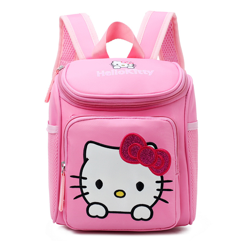 Ba lô đi học họa tiết hoạt hình kitty xinh xắn dành cho bé 3-6 tuổi