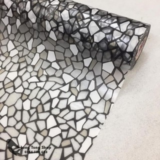 Decal dán kính họa tiết đá - giấy dán kính