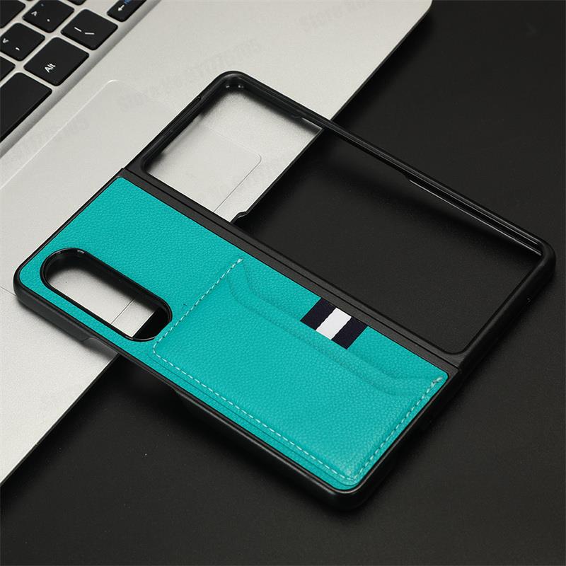 Ốp Điện Thoại Da Kèm Ngăn Đựng Thẻ Chống Sốc Cho Samsung Z Fold4 5G Galaxy Z Fold 4 Z Fold3 / 2 Fold 3 5G