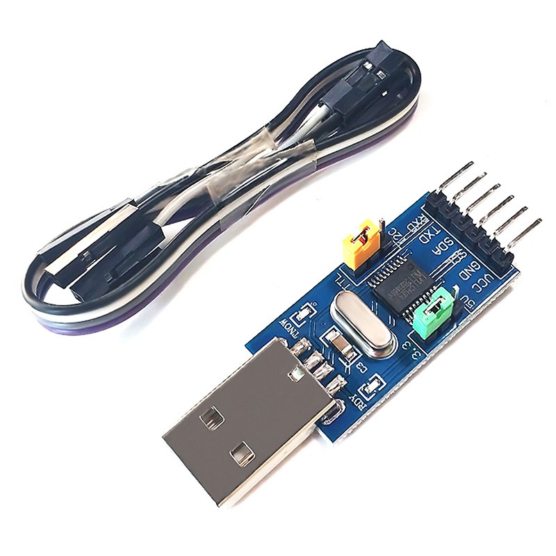 1pc CH341T mô-đun hai trong một USB sang I2C IIC UART Trình tải xuống cổng nối tiếp chip đơn chip TTL