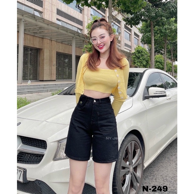 Quần jean ngố rộng túi trước MS 249