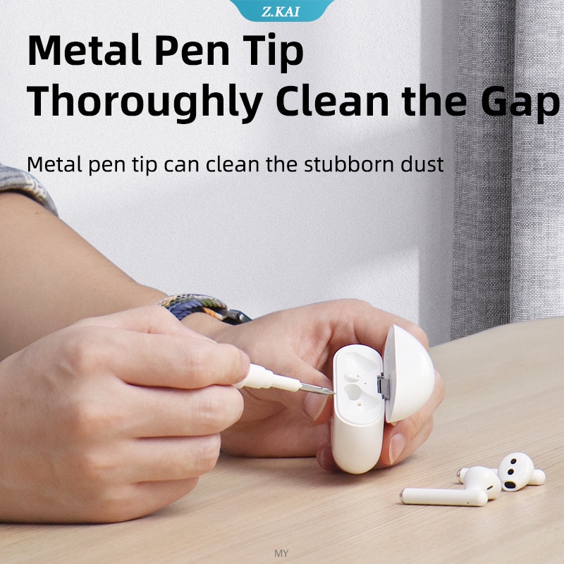 Bút vệ sinh tai nghe bluetooth Bộ bút làm sạch bền bỉ Hộp sạc tai nghe không dây eirpods Bàn chải làm sạch hộp sạc làm sạch sâu Làm sạch sâu