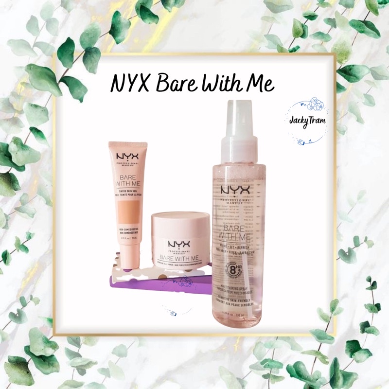 [ New ] Xịt khoáng giữ ẩm và khoá lớp trang điểm NYX Bare with me 130ml | BigBuy360 - bigbuy360.vn