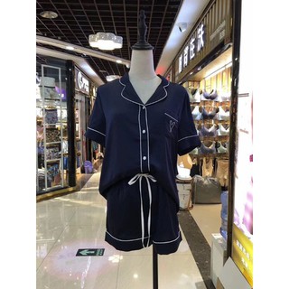 bộ ngủ lụa tim xanh/hồng