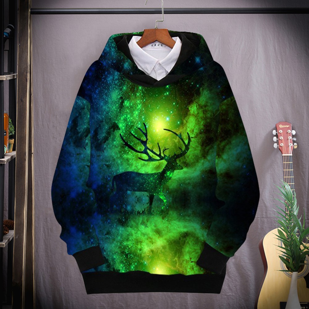 Áo Hoodies Nỉ Nam Nữ In Hình 3D Động Vật Sói – Hươu Độc Đáo ZENKODLMEN AO TOP NAM 90000154 | BigBuy360 - bigbuy360.vn