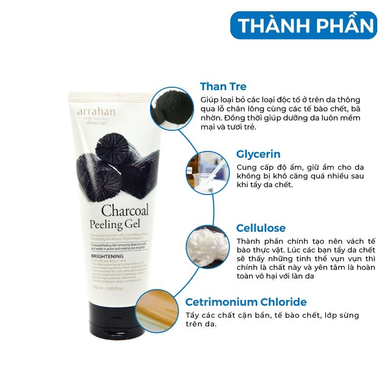 [ Hot !!! ] Gel Tẩy tế bào da chết Arrahan Peeling Gel 180ml - Hàn Quốc Chính Hãng