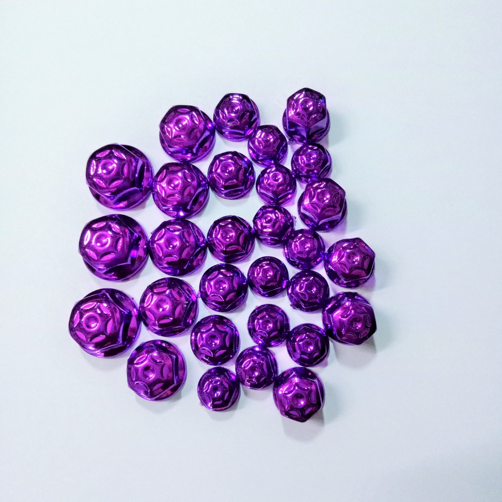 Bộ  chụp ốc xe gắn máy , xe điện , xe đạp các loại - màu tím