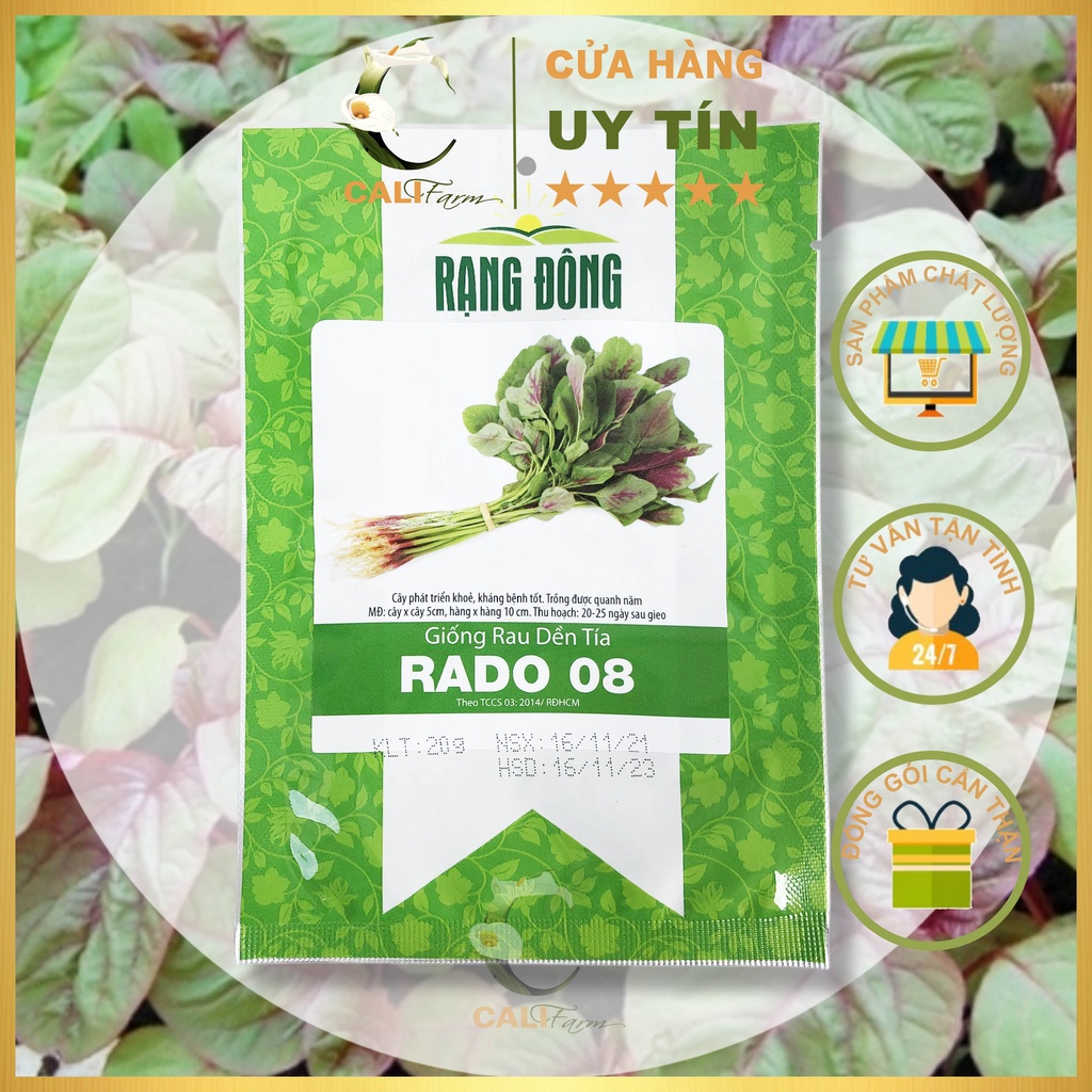 Hạt Giống Rau Dền Tía Rado 08 (20g)