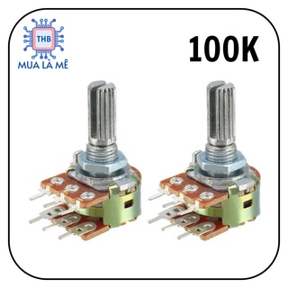 Chiết áp đôi 100k wh148 b100k chất lượng cao.