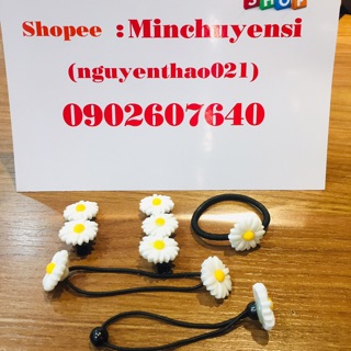 Buộc Tóc - Cài Tóc Hoa Cúc Hàn Quốc.