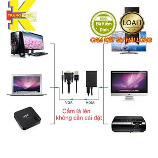 Cáp chuyển đổi vga sang hdmi có audio