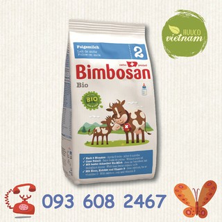 Bimbosan số 2 sữa công thức hữu cơ túi 400g