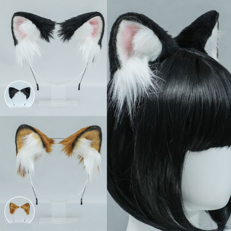 Băng Đô Tai Cún Nhồi Bông Dễ Thương Dành Cho Hóa Trang