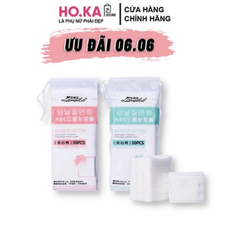 Bông Tẩy Trang 50 Miếng Mini Du Lịch Lameila