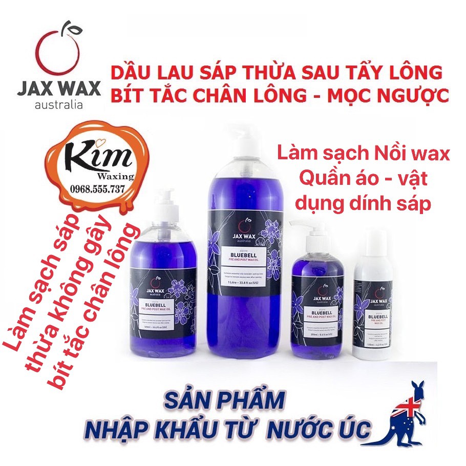 Dầu lau sáp thừa sau khi wax lông Úc tránh lông mọc ngược