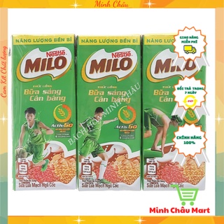 Sữa Milo Bữa Sáng Lúa Mạch Ngũ Cốc 180ml Lốc 3 Hộp