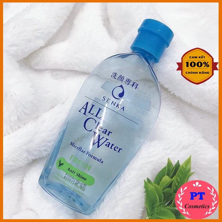 Nước Tẩy Trang Micellar Senka All Clear Water Fresh 230ml