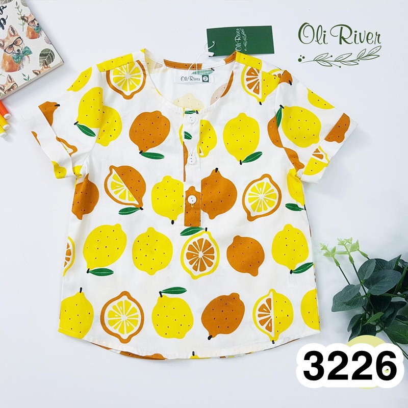 ÁO SƠ MI TAY NGẮN BÉ TRAI NHIỀU MẪU OLIRIVER