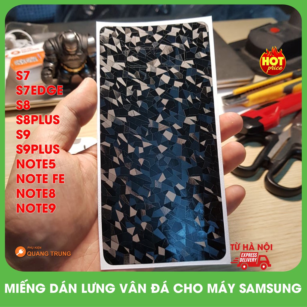 Dán lưng dẻo PU vân đá dành cho máy samsung s7,s8,s8plua,s9,s9plus,note5,note7,note8,note9