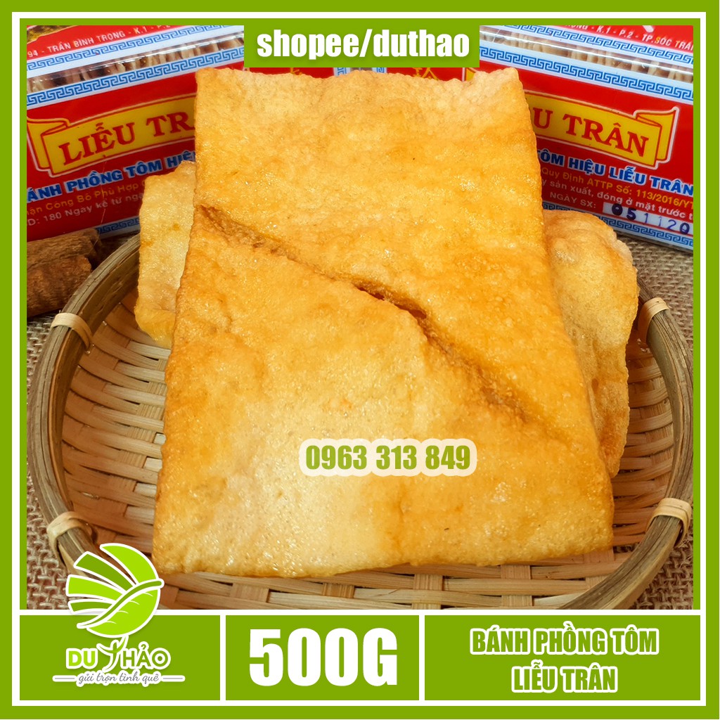 Bánh phồng tôm Liễu Trân thượng hạng 500g [GIA TRUYỀN] | BigBuy360 - bigbuy360.vn