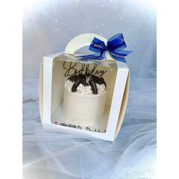 10 Hộp cửa sổ màu trắng size 17 cm, 20cm