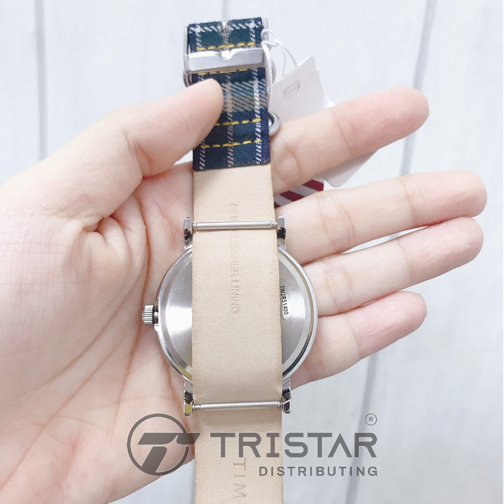 Đồng hồ Unisex Nam Nữ Timex Weekender -TW2R51400 Dây Da Phối Vải - Chính Hãng