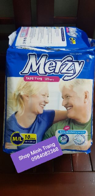 Tã dán siêu thấm người lớn Merrzy - Bỉm cho người già - Bỉm cho mẹ sau sinh Merzy