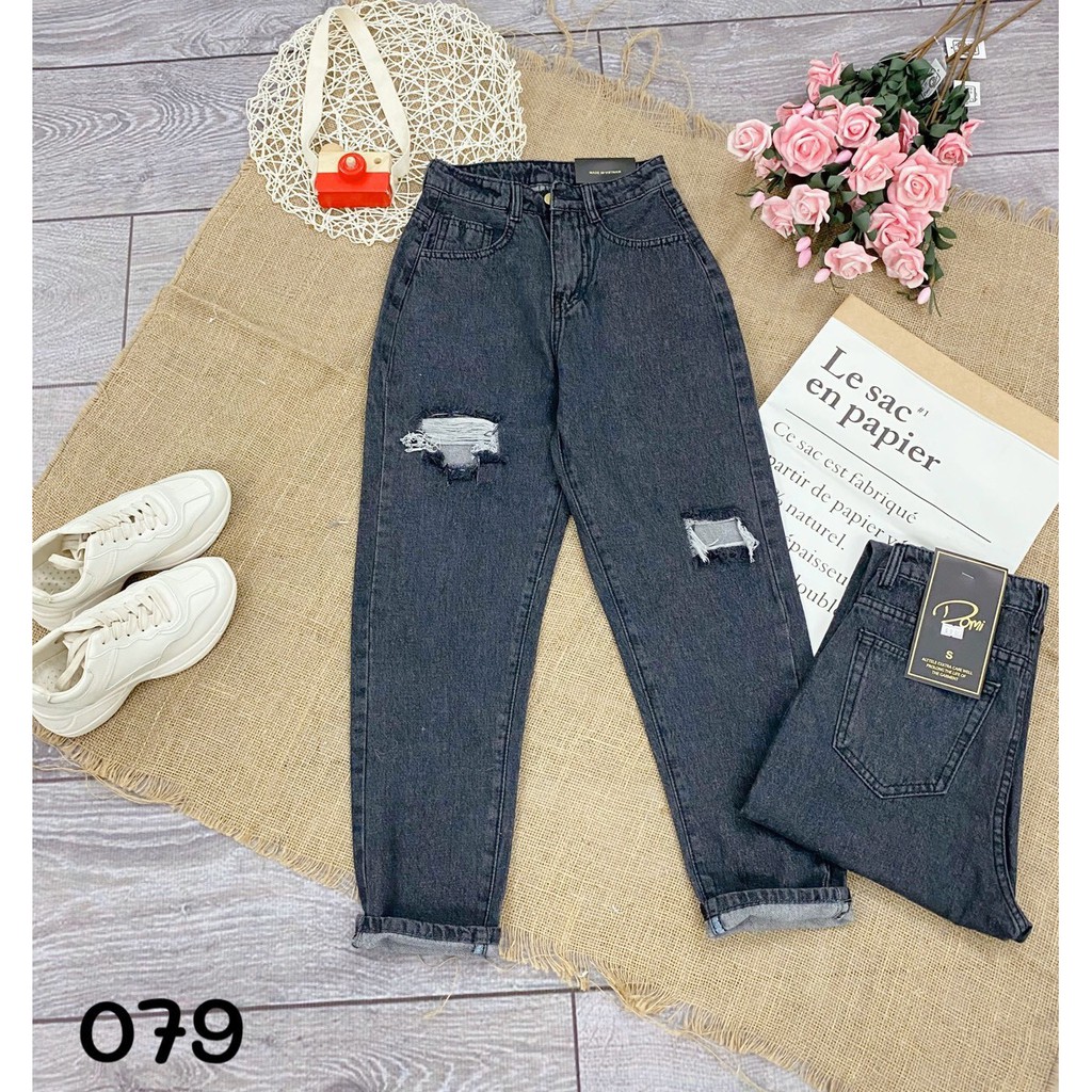 Quần baggy nữ rách bụi cho cô nàng cá tính | BigBuy360 - bigbuy360.vn