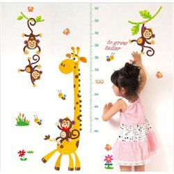 Decal đo chiều cao cho bé