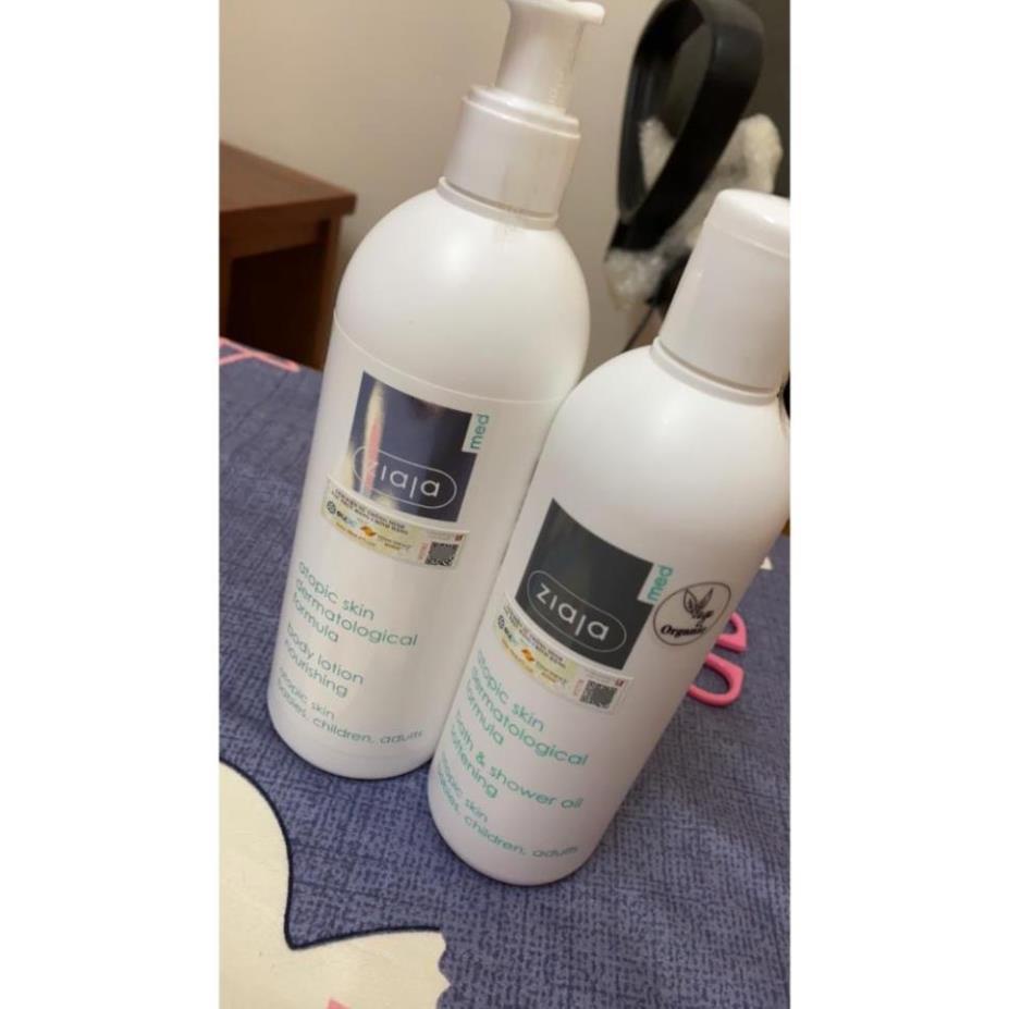 Dầu tắm dưỡng ẩm, mịn da Ziaja Med Atopic Skin Dermatological Formula Bath & Shower Oil Atopy - Sữa Tắm Ziaja 270ml | BigBuy360 - bigbuy360.vn