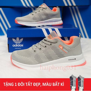 (TẶNG TẤT+ẢNH THẬT) giày thể thao nữ, nam 4 màu chất  đẹp, nhẹ, thoáng, Form gọn chuẩn