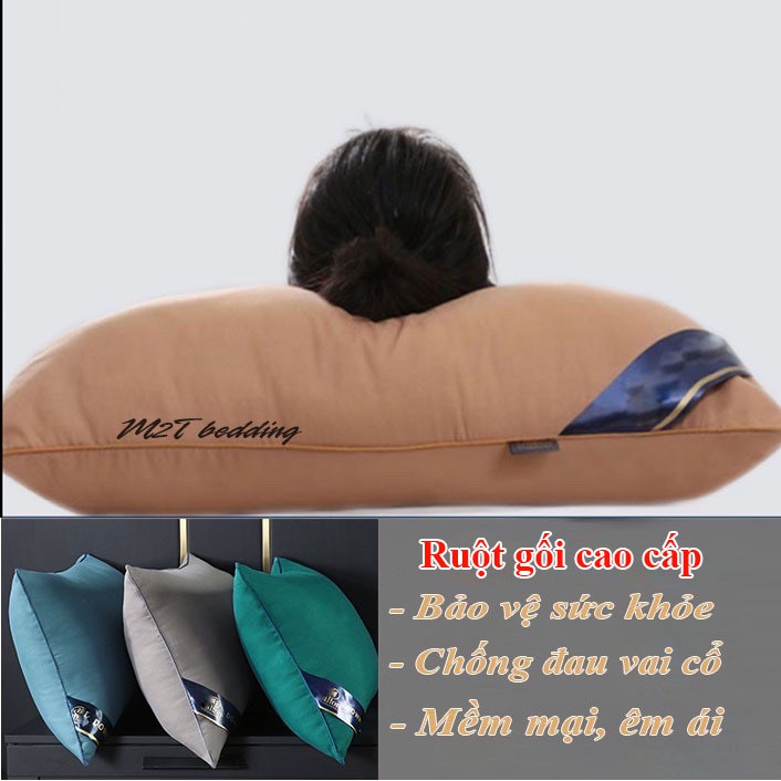 Ruột gối nằm Pillow cao cấp M2T bedding - ruột gối hơi nhập khẩu kích thước 45x65 cm