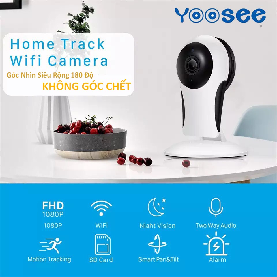Camera Mini Yoosee C21 FHD 1080P Góc Siêu Rộng 180 Độ Không Góc Chết, Kèm Thẻ Nhớ