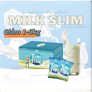 Detox vị sữa emoslim chính hãng - emodetox vị sữa - mlik slim