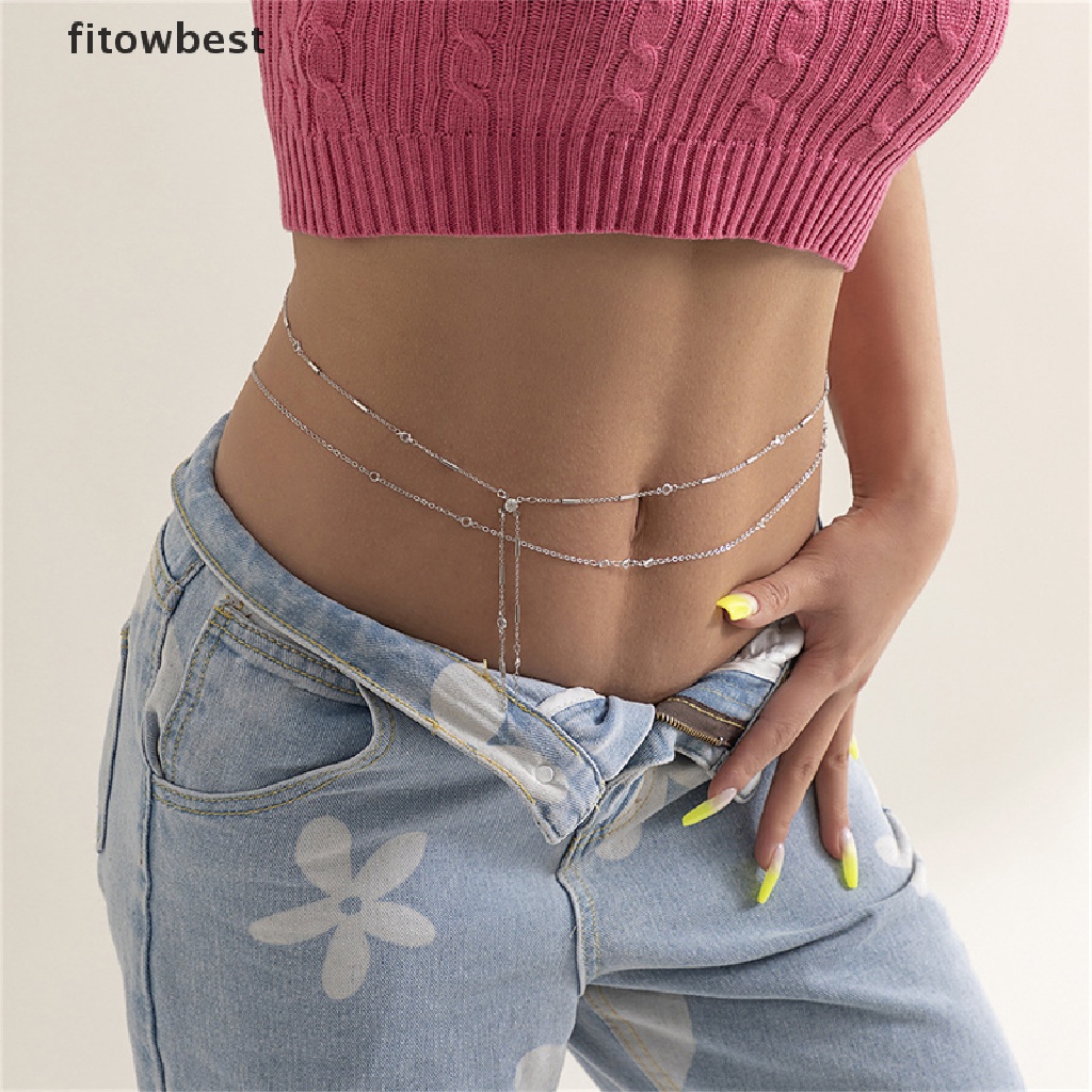 Dây Xích Đeo Hông Nhiều Lớp Tua Rua Phong Cách Bohemia Quyến Rũ Cho Nữ