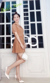 SET ÁO VEST + CHÂN VÁY DẬP LI