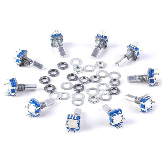 Công tắc xoay vô cấp EC11 trục D (Switch Rotary Encoder EC11)