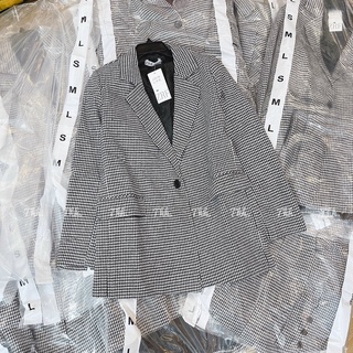Blazer kẻ 2 lớp