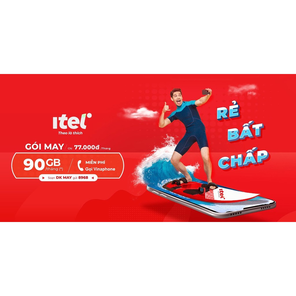 Sim Itelecom V77 gọi ngoại mạng chỉ 690đ/ phút, miễn phí 3GB/ ngày, gọi nội mạng free