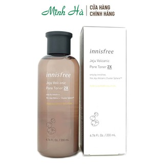 Nước hoa hồng Innisfree Jeju Volcanic Pore Toner 2X 200ml kiểm soát bã nhờn và giảm mụn đầu đen