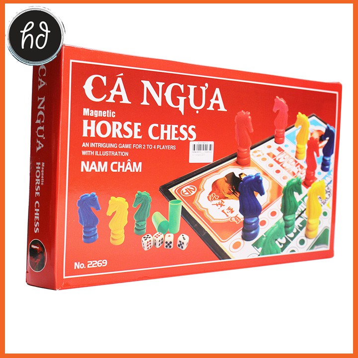 Bộ bàn cờ cá ngựa nam châm 28cmx28cm