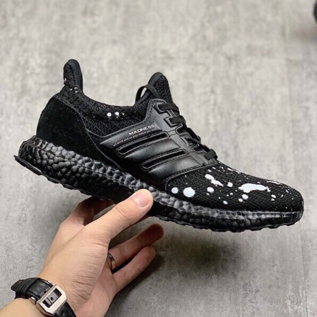 Giày Ultra Boost Madness nam nữ Boost ép cao cấp nhẹ êm gym (đen)