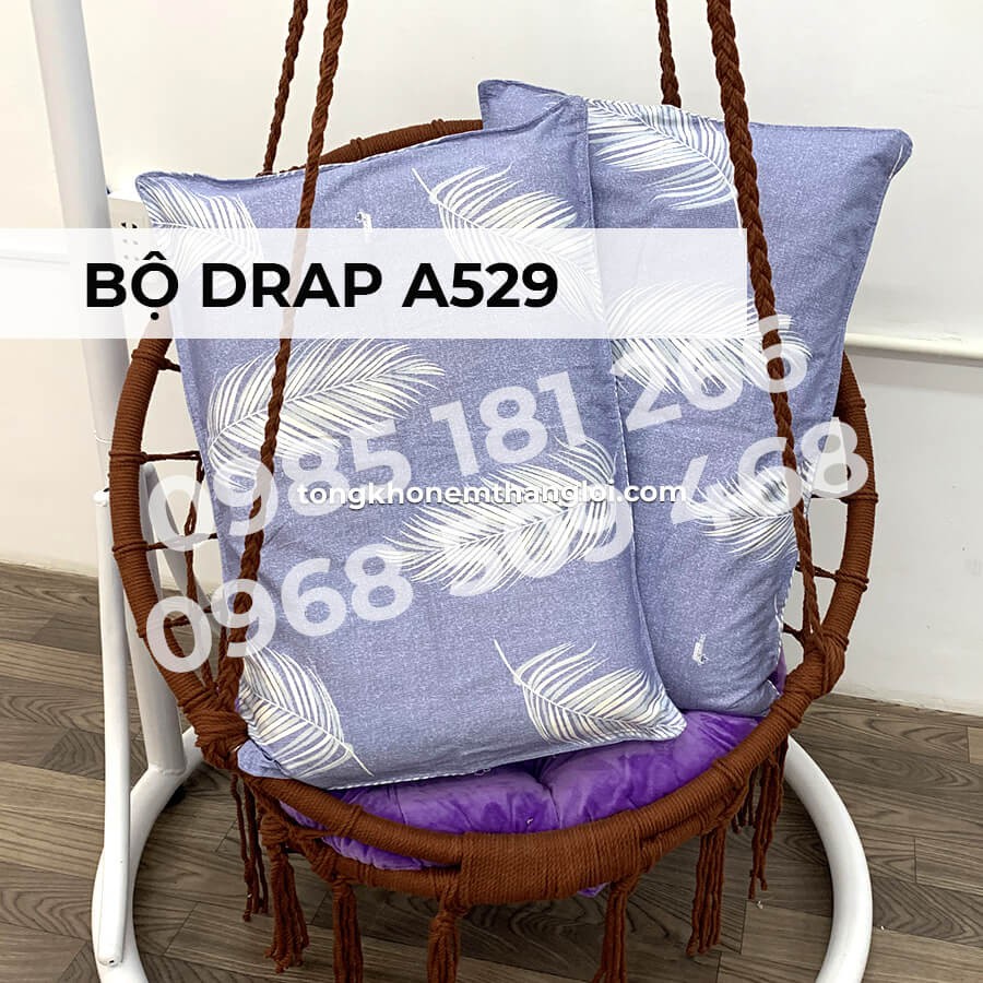 [Ảnh Thật] A529 - Bộ Drap Cotton 4 món Thắng Lợi Chính Hãng