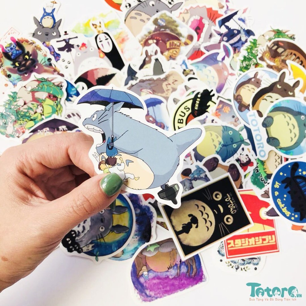 Sticker Dán Họa Tiết Nhân Vật Hoạt Hình: Chibi Vô Diện - Totoro Bụng Bự -  Tuyển Tập Ghibli - Nhóc Cương Thi... | Shopee Việt Nam