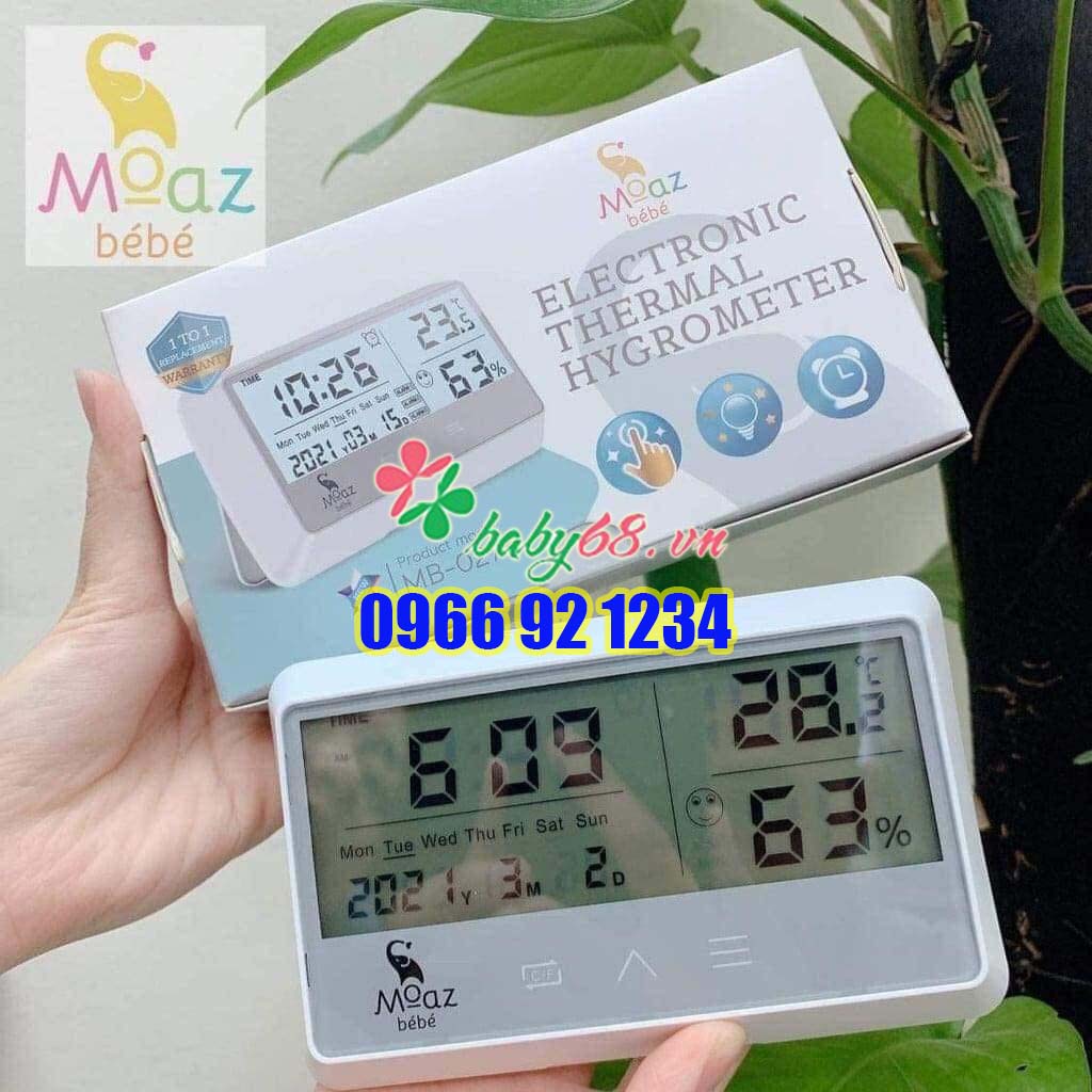 Nhiệt ẩm kế điện tử Moaz Bebe MB-016, MB-027