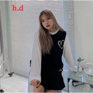 Áo gile tim nổi HDA0121