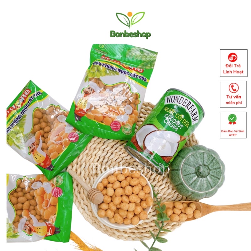100gr Đậu Phộng Da Cá Nước Cốt Dừa Nuttyone, Thơm Ngon, Giòn Tan